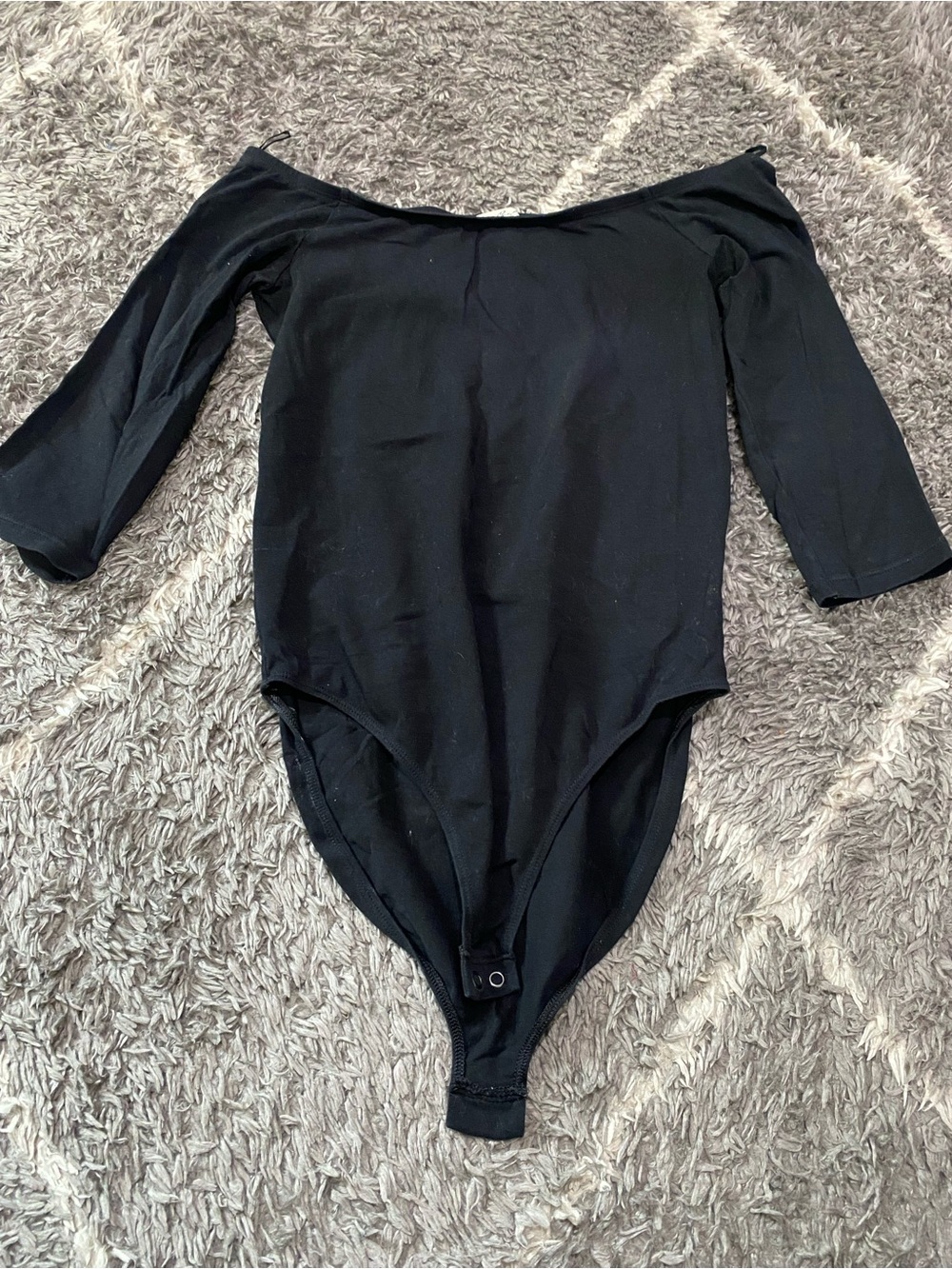Express Black Off-Shoulder Bodysuit